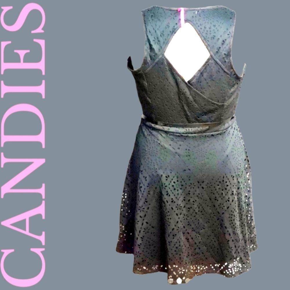  Candies Black Mini Party Dress